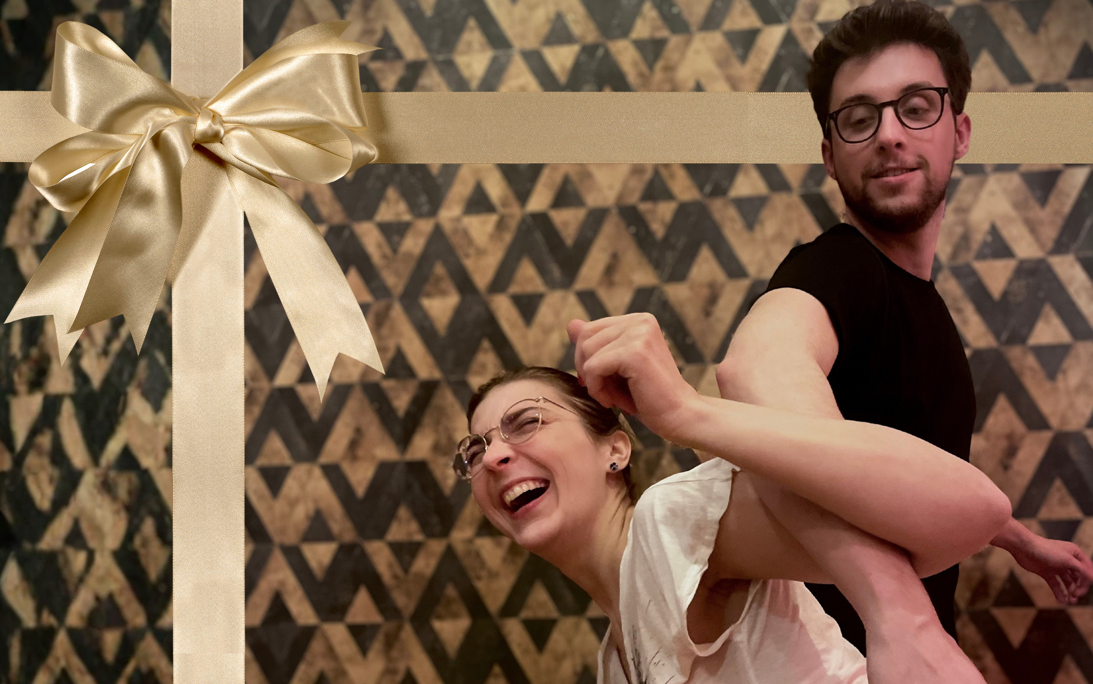 Geschenk-Gutschein im Messing-Look